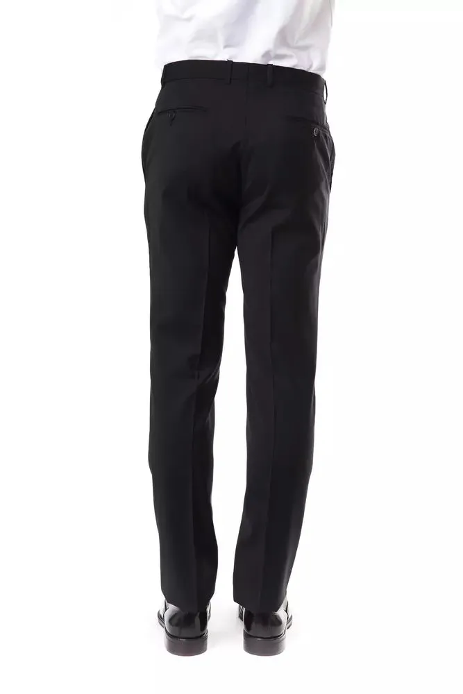 Uominitaliani Gray Wool Men's Pants