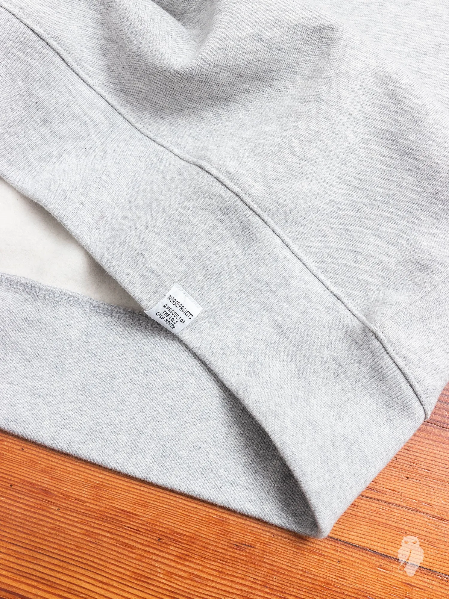 Vagn Crewneck Sweater in Light Grey Melange