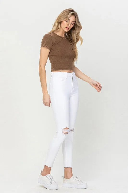 VERVET by Flying Monkey High Rise Crop Skinny Jeans
