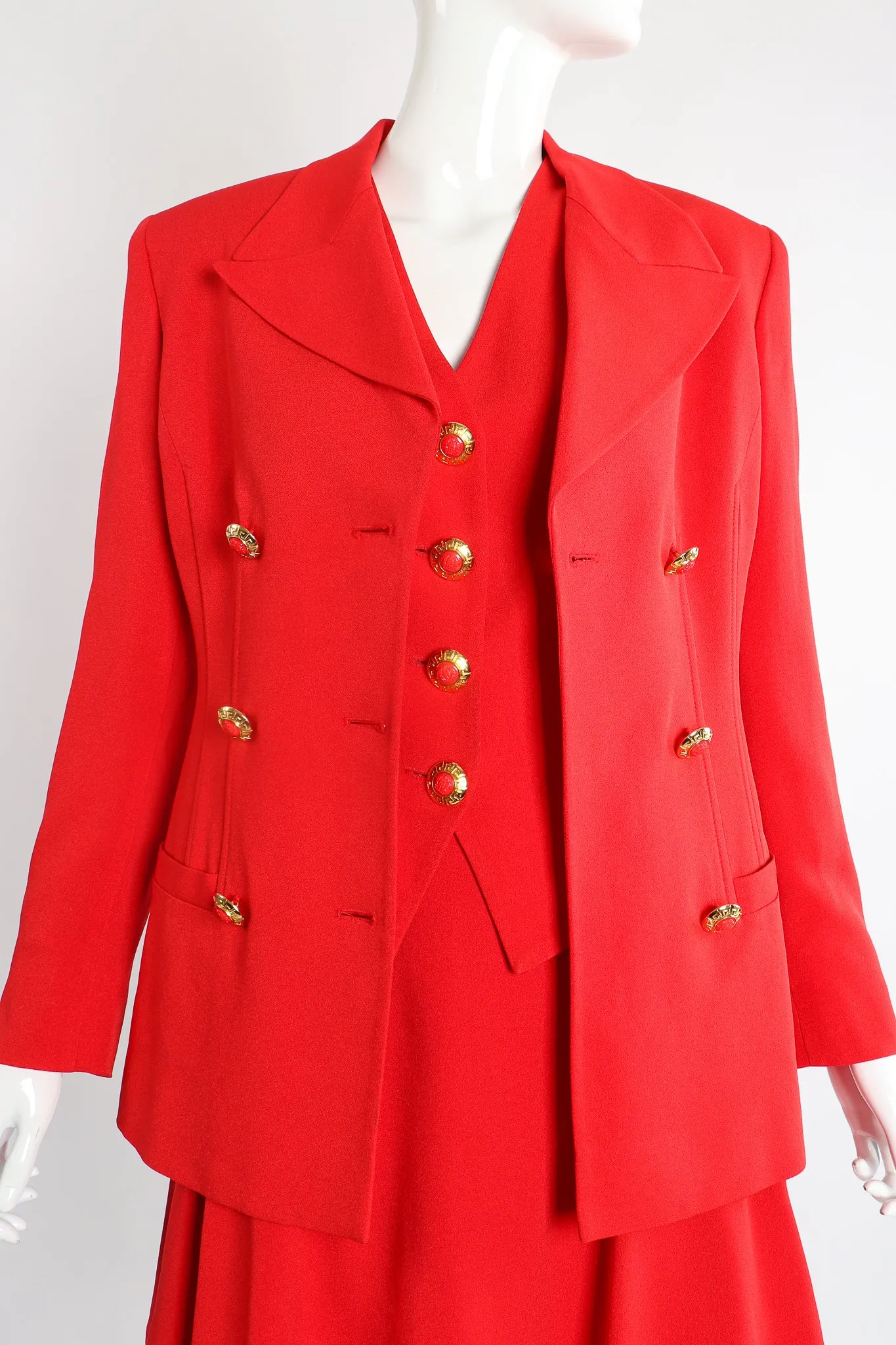 Vested Skirt Suit
