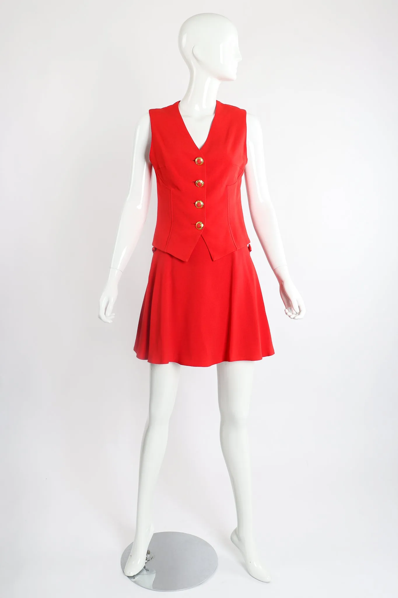 Vested Skirt Suit