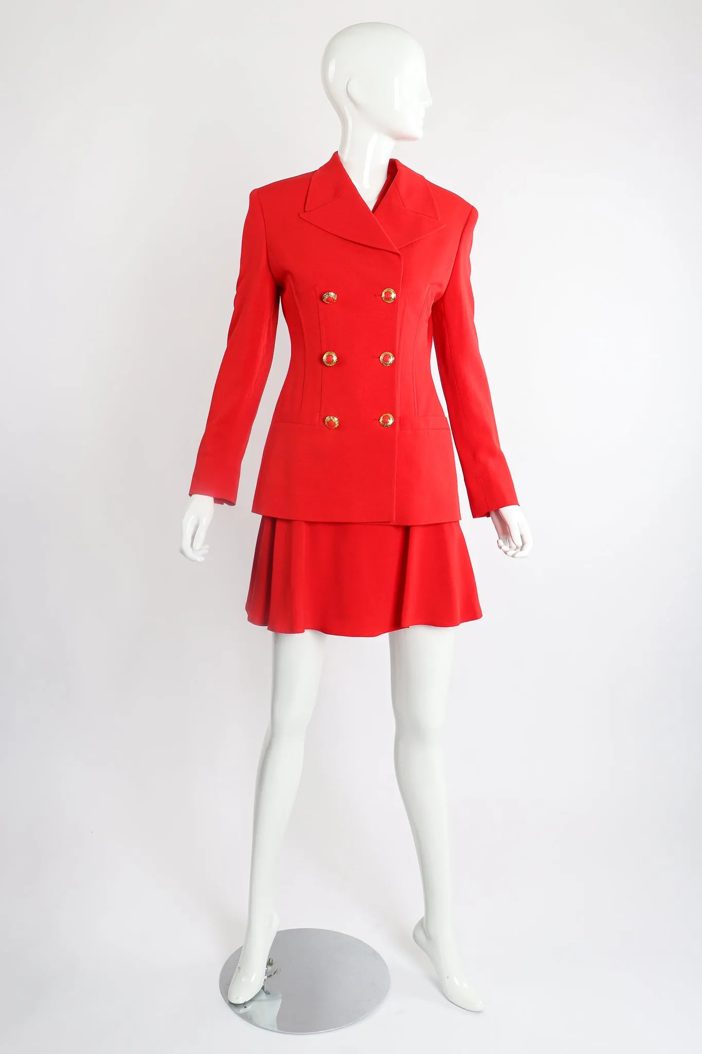Vested Skirt Suit