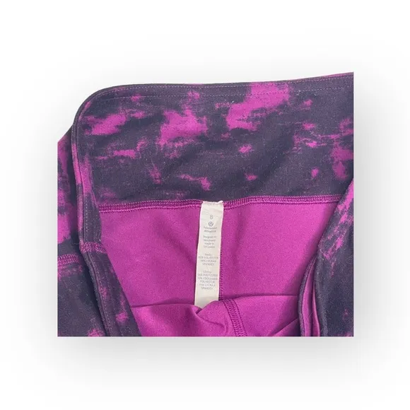 VHTF: Lululemon ॐ Boogie Yoga Run Booty Shorts ॐ Marbled Plum ॐ Size 8 ॐ Luon