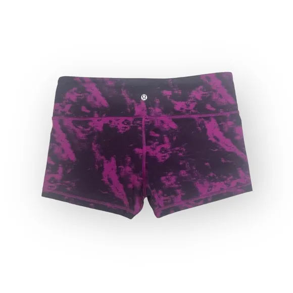 VHTF: Lululemon ॐ Boogie Yoga Run Booty Shorts ॐ Marbled Plum ॐ Size 8 ॐ Luon