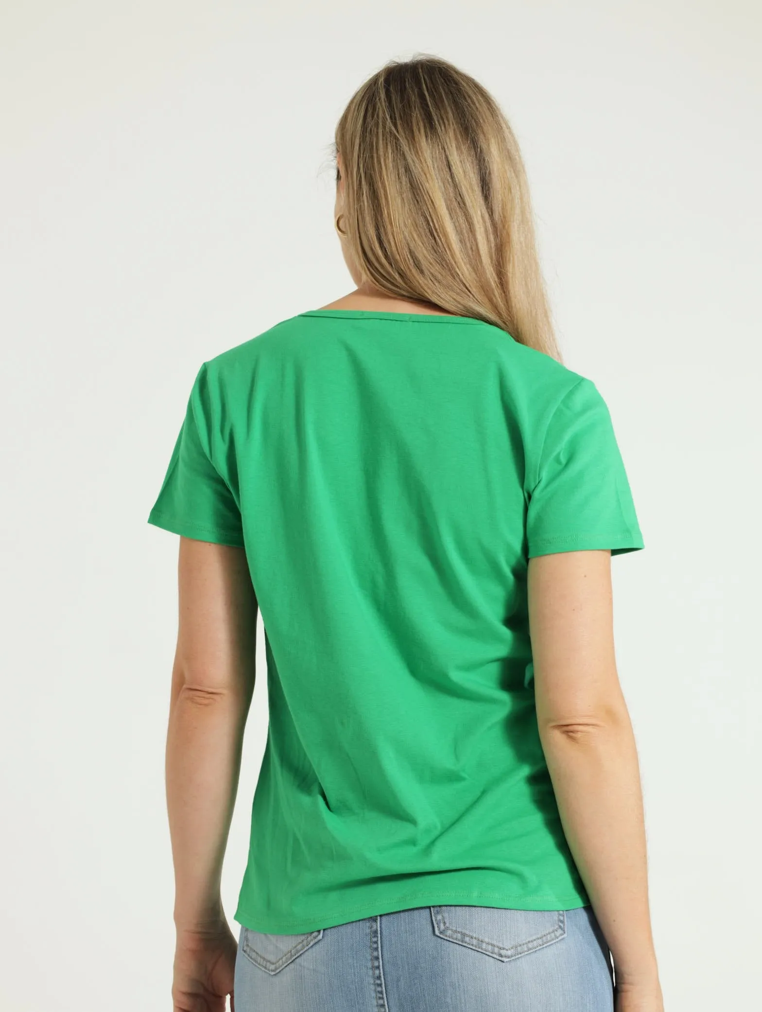 Voop Neck Stretch Tee - Green
