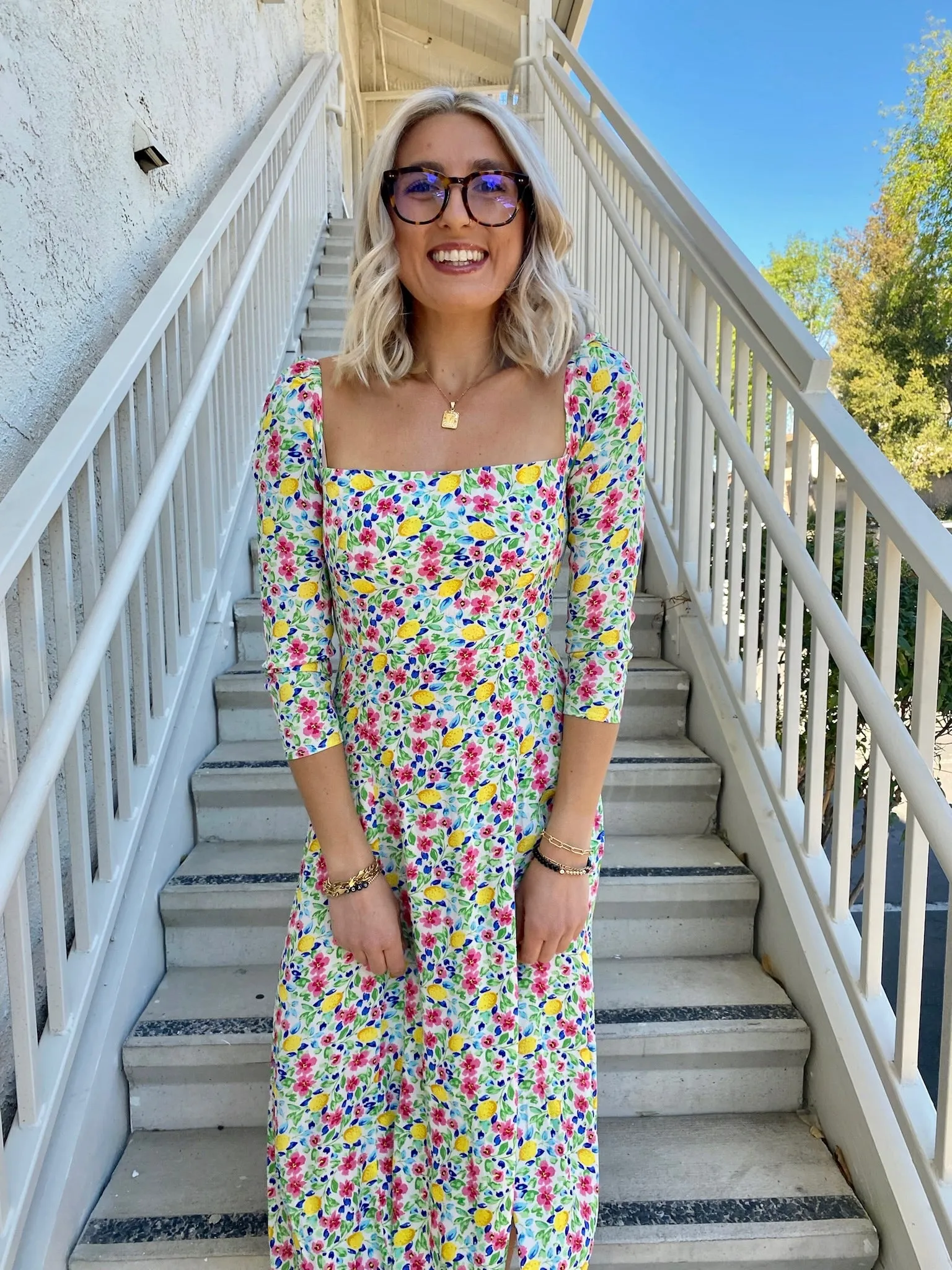 Wanderlust Midi Dress in Multi Floral