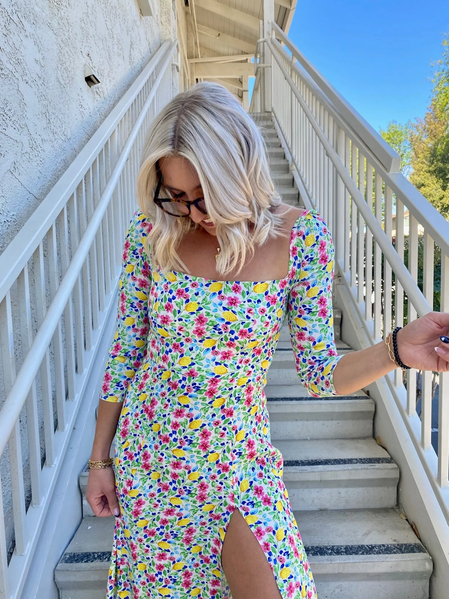Wanderlust Midi Dress in Multi Floral