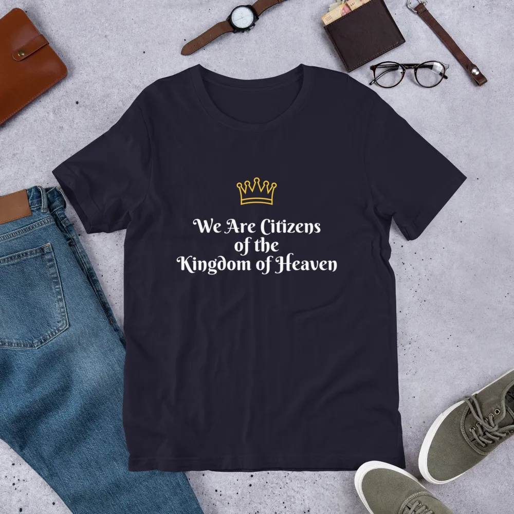 We Are Citizens, Unisex Adult Short-Sleeve T-Shirt-White Text