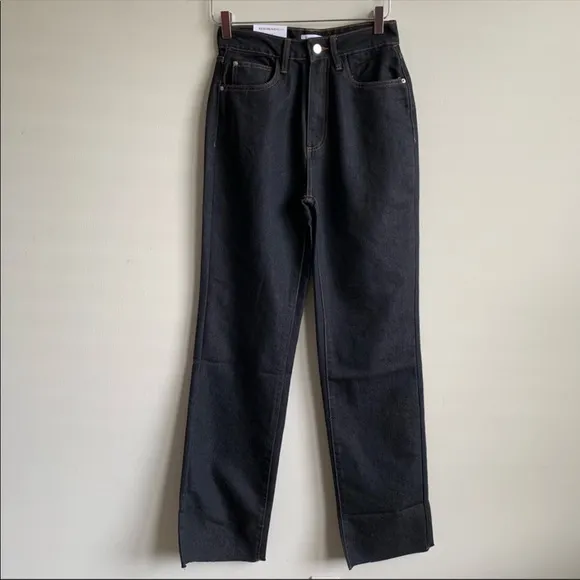 WeWoreWhat High Rise Dad Jeans Dani blue black