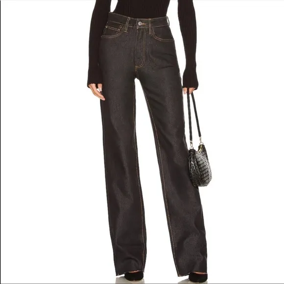 WeWoreWhat High Rise Dad Jeans Dani blue black