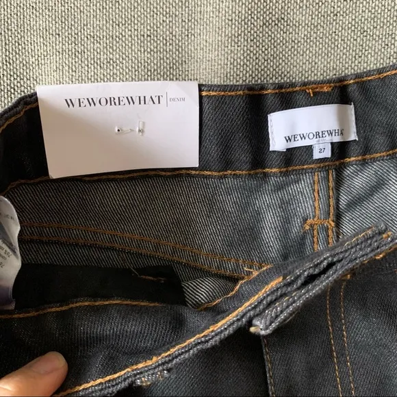WeWoreWhat High Rise Dad Jeans Dani blue black