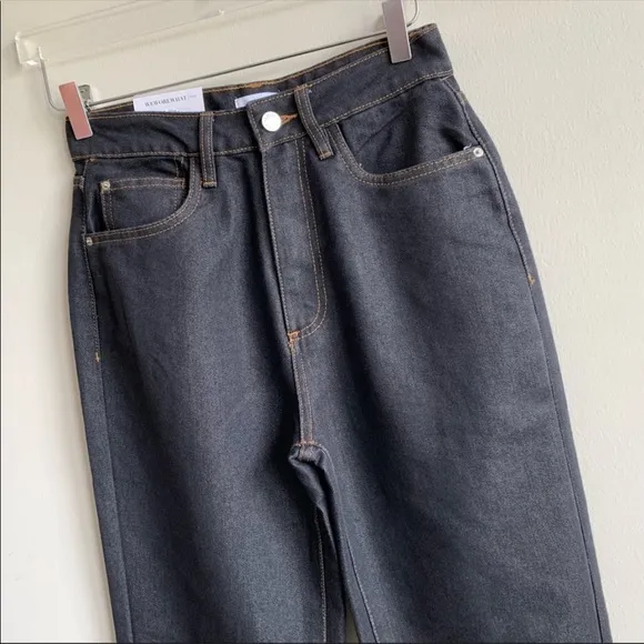WeWoreWhat High Rise Dad Jeans Dani blue black