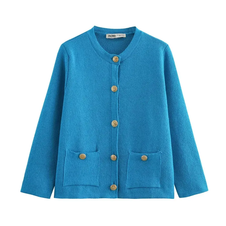Wholesale Women's Elegant Solid Color Long Sleeve Sweaters & Cardigans