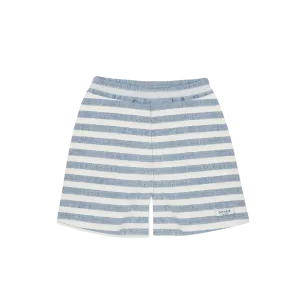 Wimbo Shorts | Sky Blue - White Striped