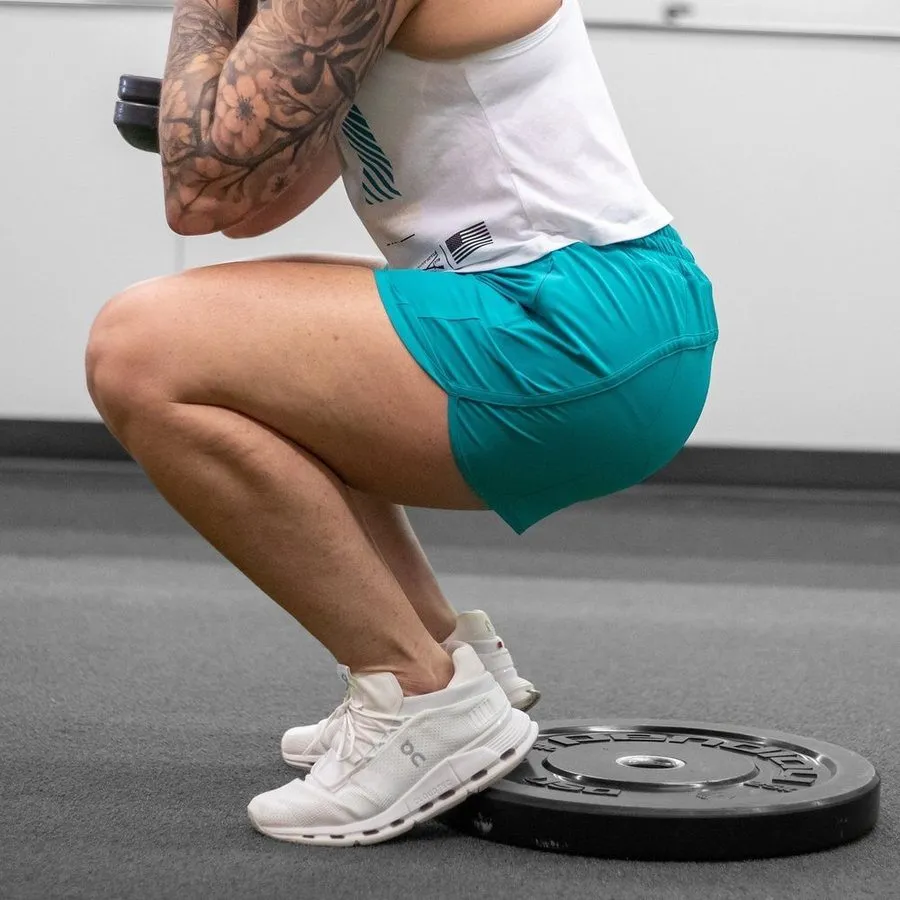 Women's Agility Shorts - Aqua