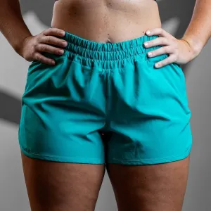 Women's Agility Shorts - Aqua