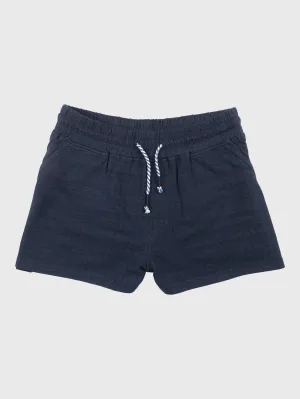 Women's Herringbone Flex Shorts | Deep Sea