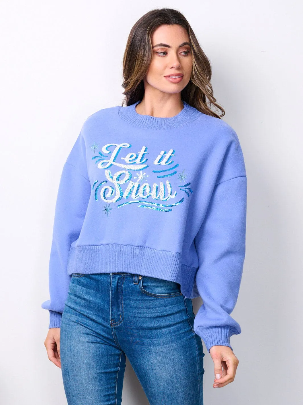 WOMEN'S LONG SLEEVE GRAPHIC SWEATER