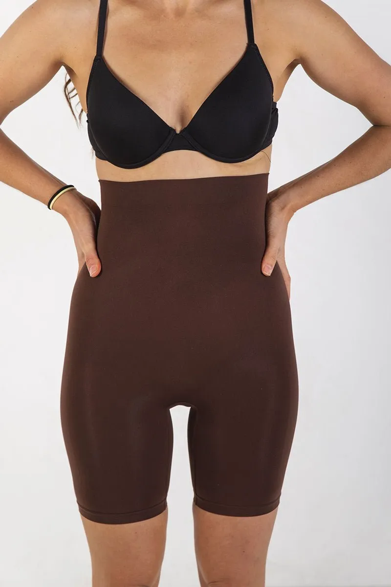 WOMENS SHAPEWEAR SHORTS - SCULPTING HIGH WAISTED