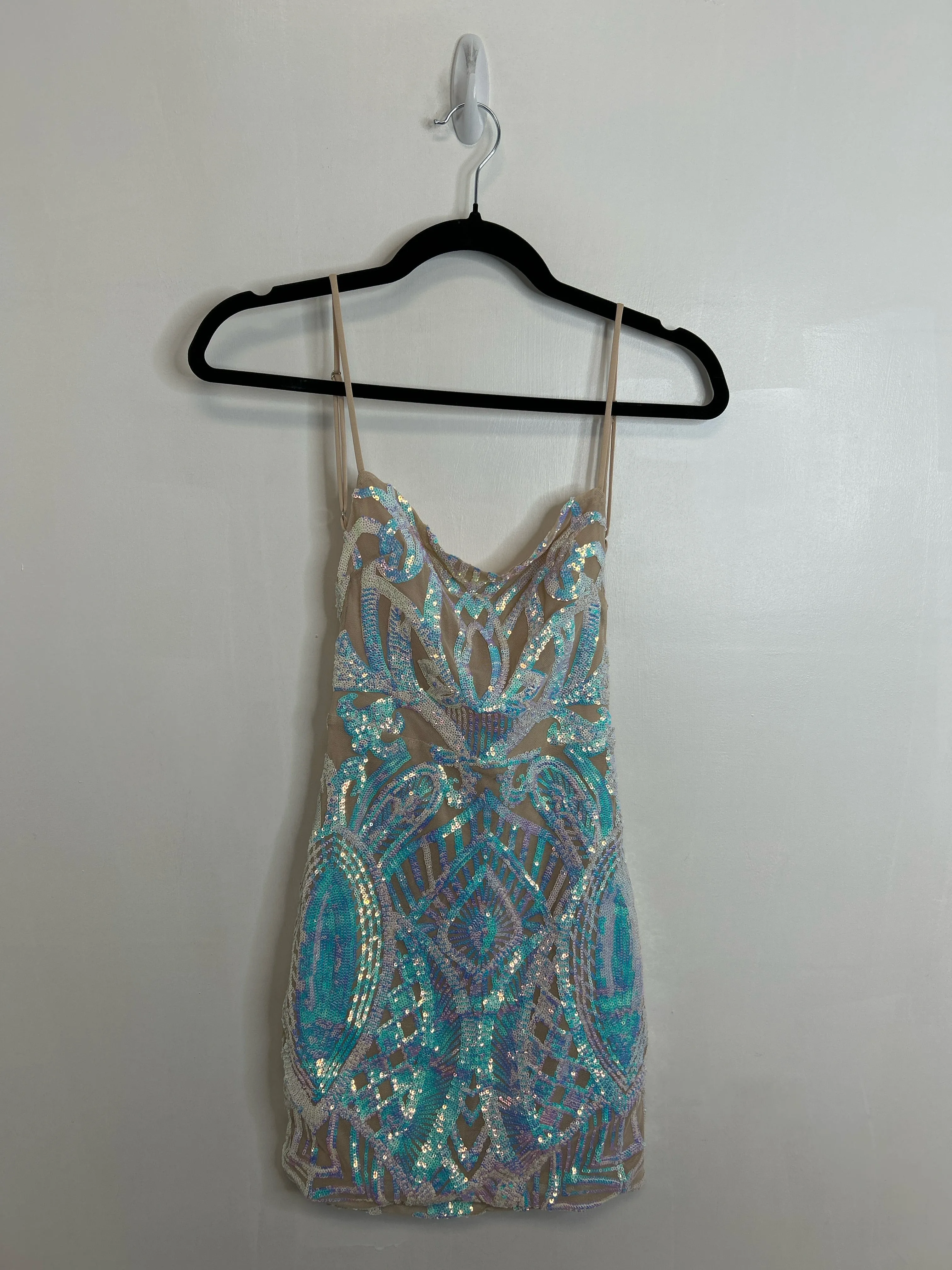 Womens Size Sm Misses Iridescent Lucy in the Sky Dress