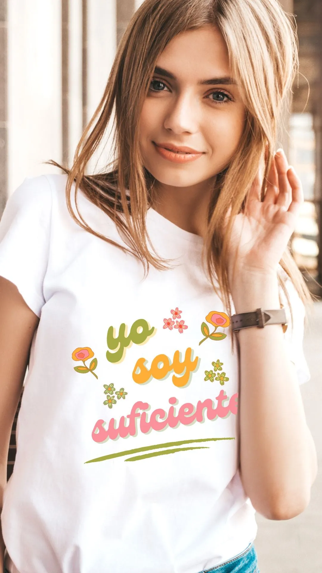 YO SOY SUFICIENTE Spanish Affirmation Inspired Graphic Tee for Women