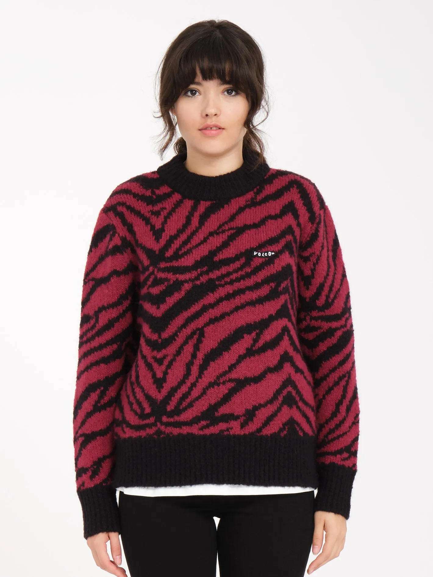 Zebra Pullover - WINE