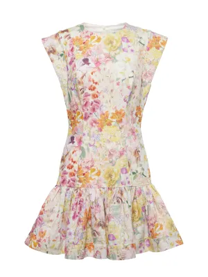 Zimmermann Harmony floral linen minidress