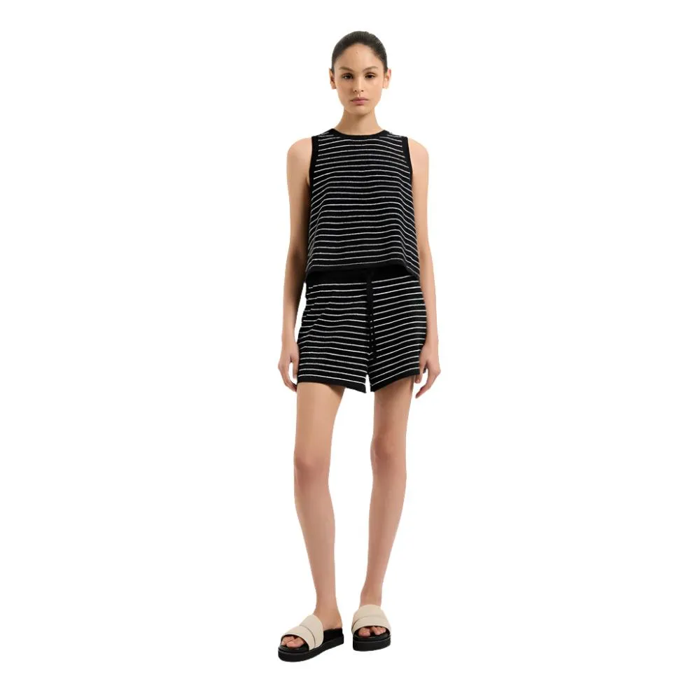 Zosia Stripe Knit Shorts - Womens
