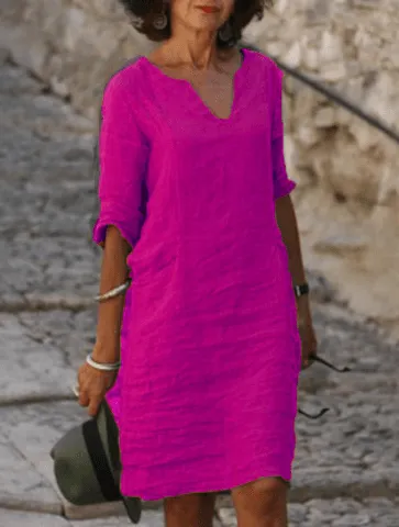 Zulema® | Elegant V-Neck Dress