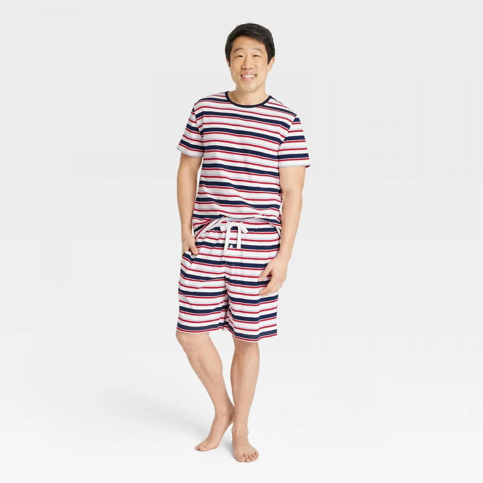 ZUZIFY Men's Americana Striped Matching Family Pajama Set