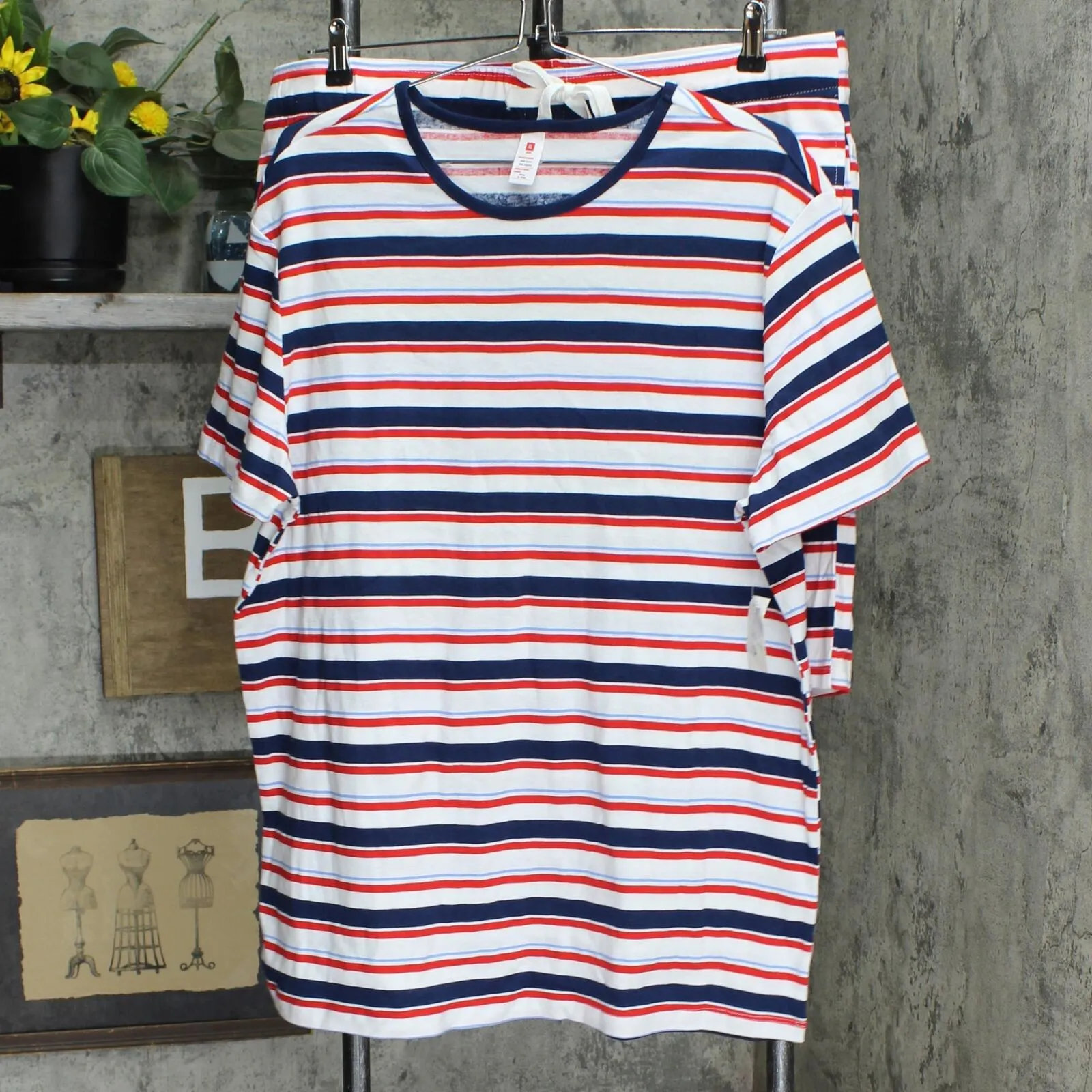 ZUZIFY Men's Americana Striped Matching Family Pajama Set